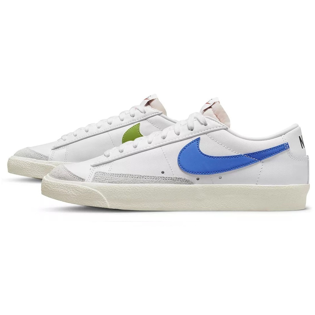 ☆NIKE BLAZER LOW '77 VNTG 白/青/黄緑 27.5cm ナイキ ブレザー ロウ 77 ヴィンテージ DA6364-107_画像5