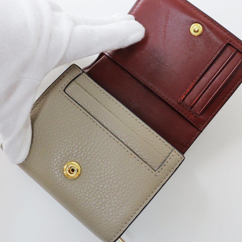 マルベリー mulberry Small Continental French Purseスモール コンチネンタル フレンチパース /アイボリー 財布 【2400013549691】_画像7