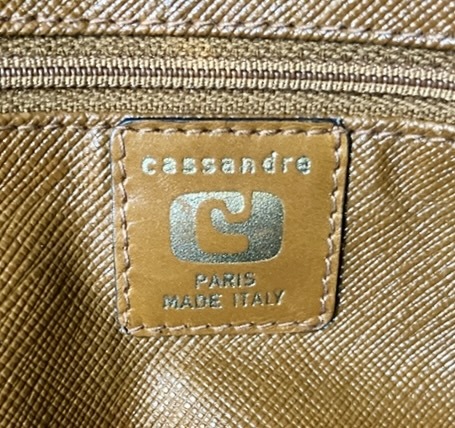 イタリア製ビンテージ CASSANDRE カサンドレ トリコロールバッグ 