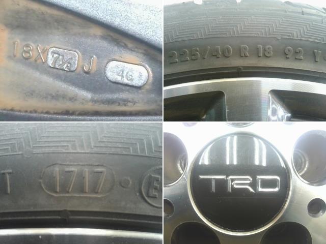 2310021 4846・86 ZN6 【TRD タイヤ ホイール】 TF6 18インチ 18×7.5J＋46 5穴 PCD:100 225/40R18 トヨタ ハチロク_画像10