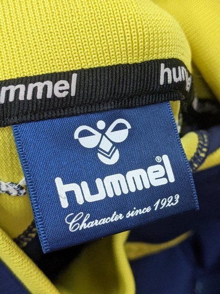 8．hummel ヒュンメル ジャージ上下 セットアップ メンズL 紺黄色グレー トラックジャケット101_画像4
