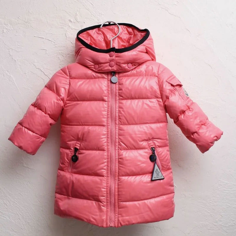 新品本物ベビー 6-9M 未使用品【MONCLER モンクレール】ピンクダウンコート60-70cm お誕生〜1歳くらいまで 出産祝 お誕生祝 アメリカ購入品_画像1