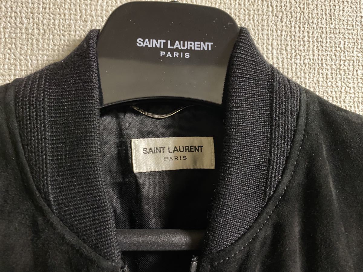 サンローランパリ MA1 スエードレザージャケット saint laurent サンローランパリ MA1 スエードレザージャケット saint laurent