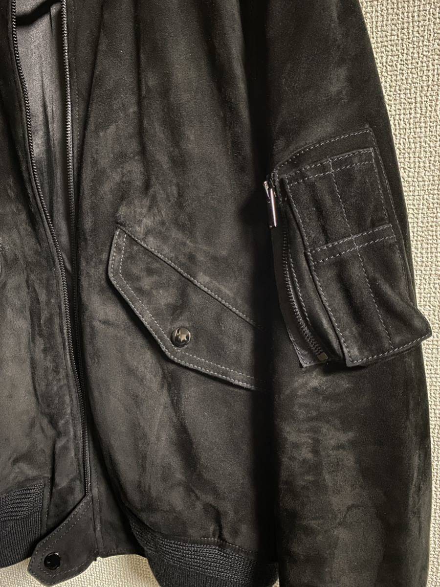 サンローランパリ MA1 スエードレザージャケット saint laurent サンローランパリ MA1 スエードレザージャケット saint laurent