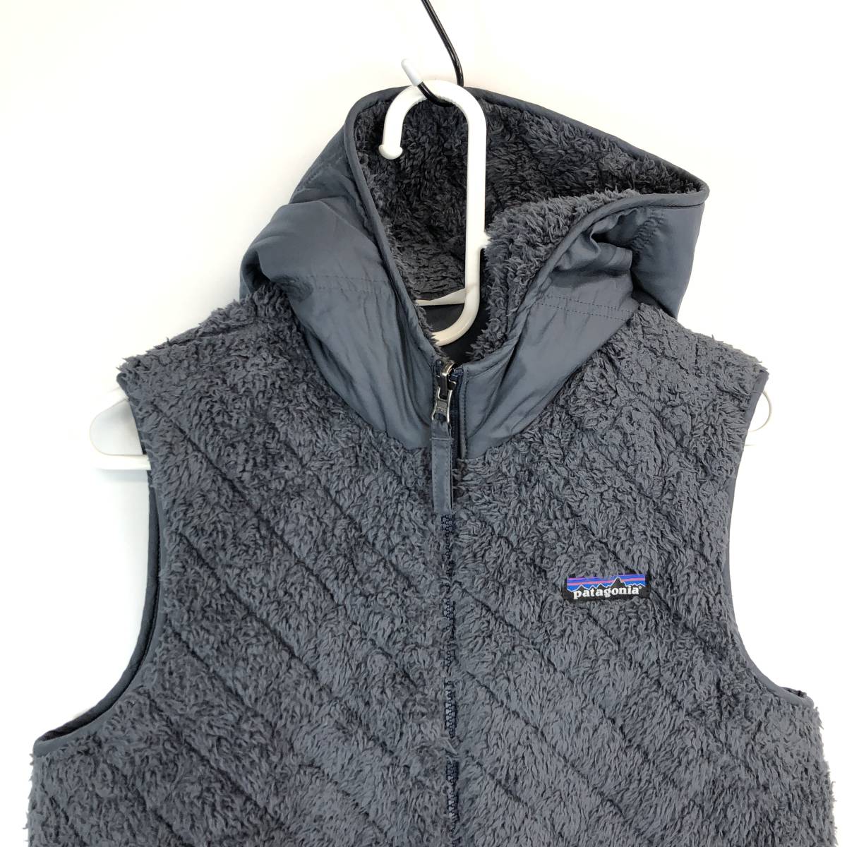 パタゴニア Patagonia ウィメンズ Los Gatos Hooded Vest ロスガトス フーデッド ベスト リバーシブル 25221 グレー系 Sサイズ_画像8