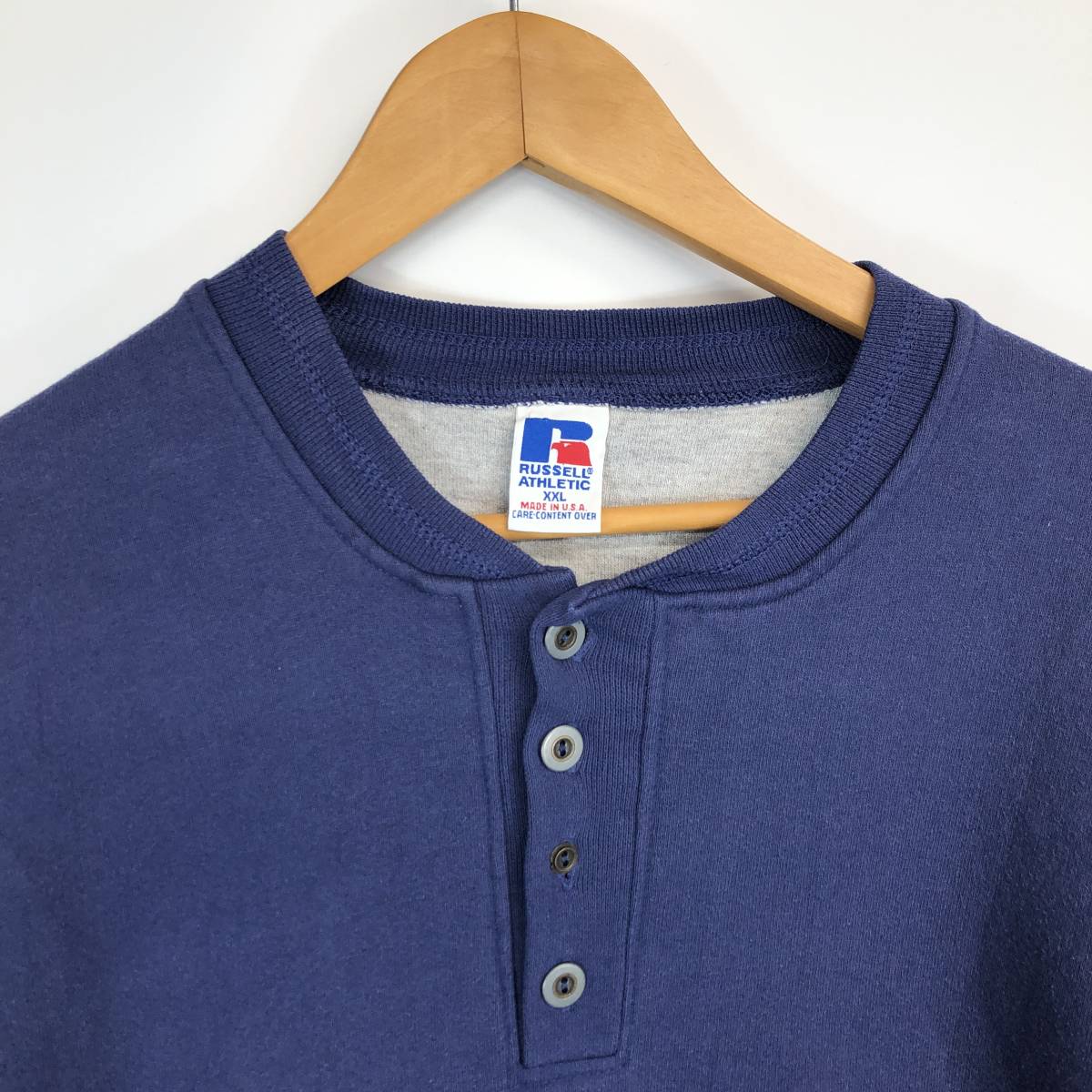 90s USA製 ラッセルアスレチック RUSSEL ATHLETIC ハーフボタン 90s USA製 ラッセルアスレチック RUSSEL ATHLETIC ハーフボタン