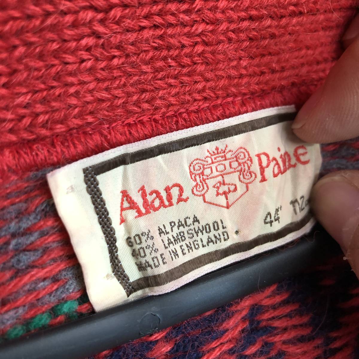 80s イングランド製 Alan Paine(アランペイン) ウール&アルパカ