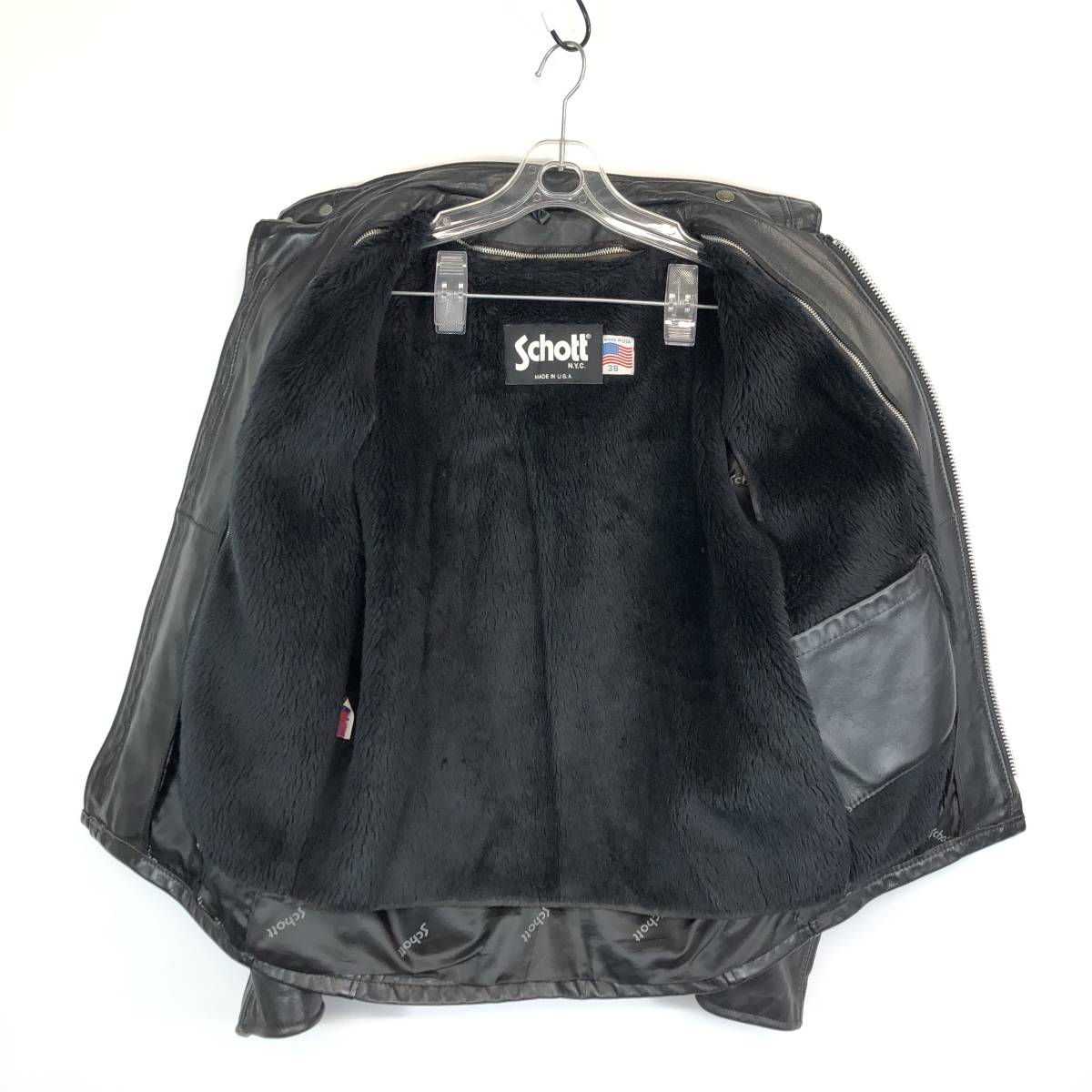 USA製 Schott ショット シングル ライダースジャケット 641 USA製 Schott ショット シングル ライダースジャケット 641