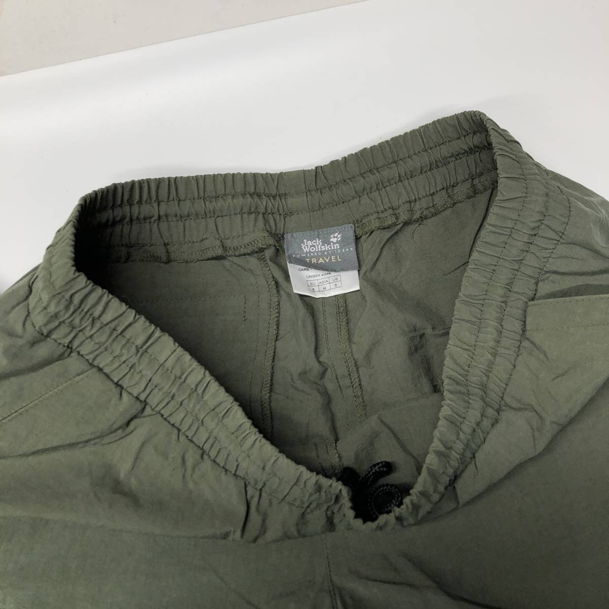  Jack Wolfskin JACK WOLFSKIN TRAVEL nylon pants man and woman use M size detachable shorts also olive green group 