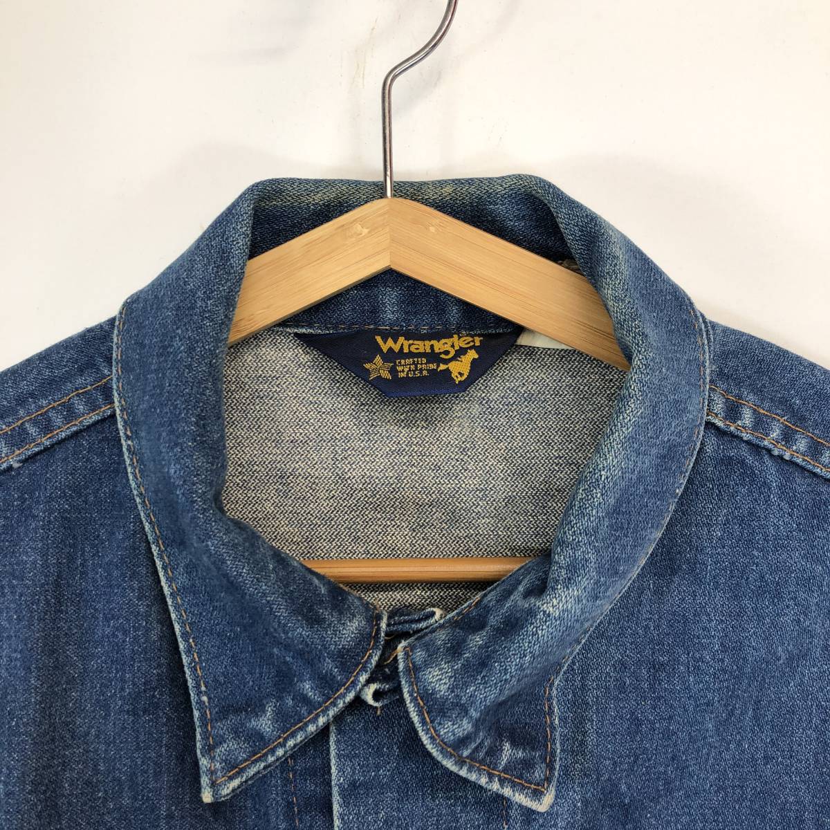 70s 80s USA製 ラングラー デニムジャケット Wrangler 40サイズ 70s 80s USA製 ラングラー デニムジャケット Wrangler 40サイズ