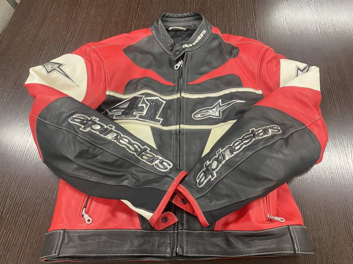 alpinestars　アルパインスターズレザージャケット【XL】_画像1