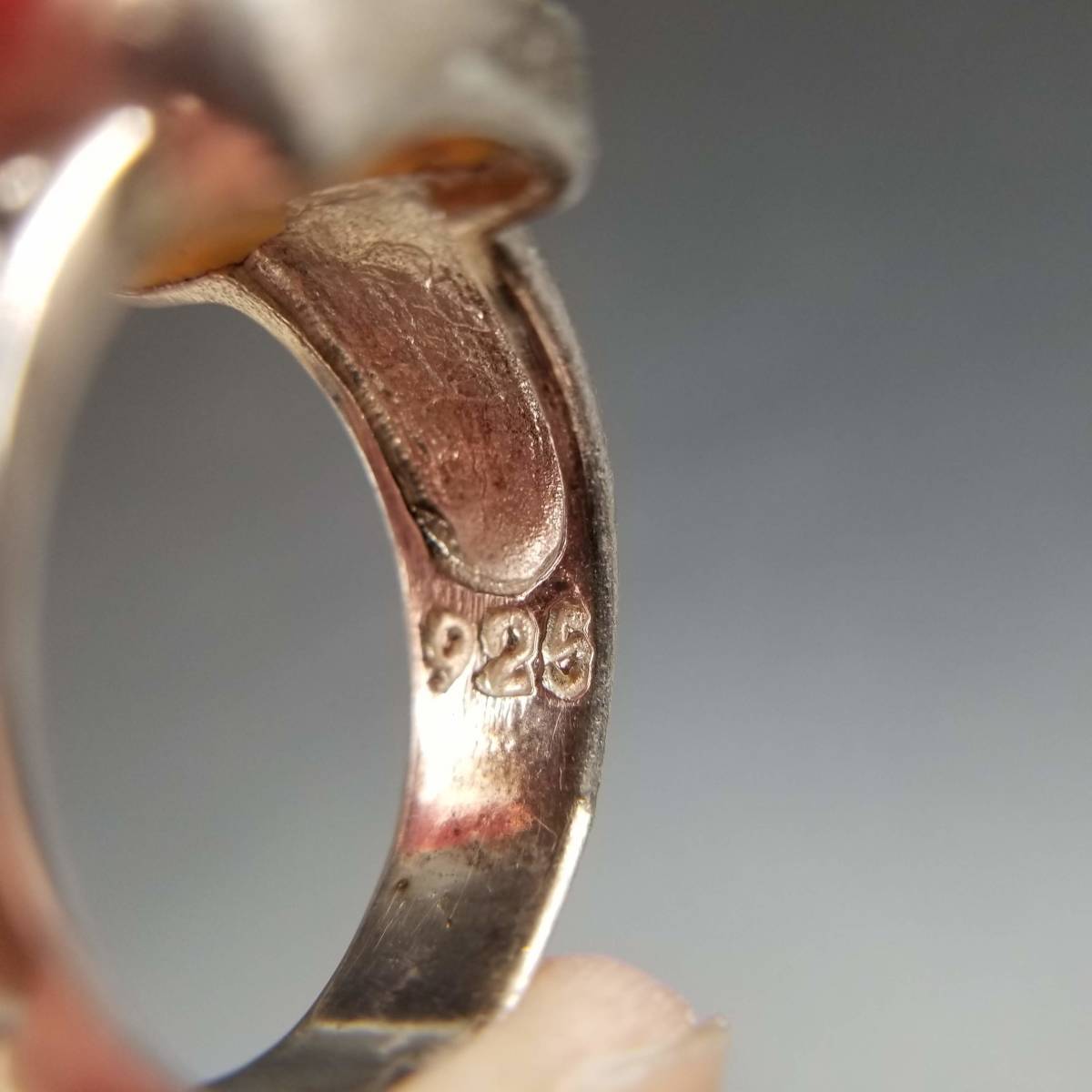 シグネット 925 シルバー ヴィンテージ リング 指輪 アクセサリー 銀 ビンテージ アクセサリー 彫金 YJE1_画像6