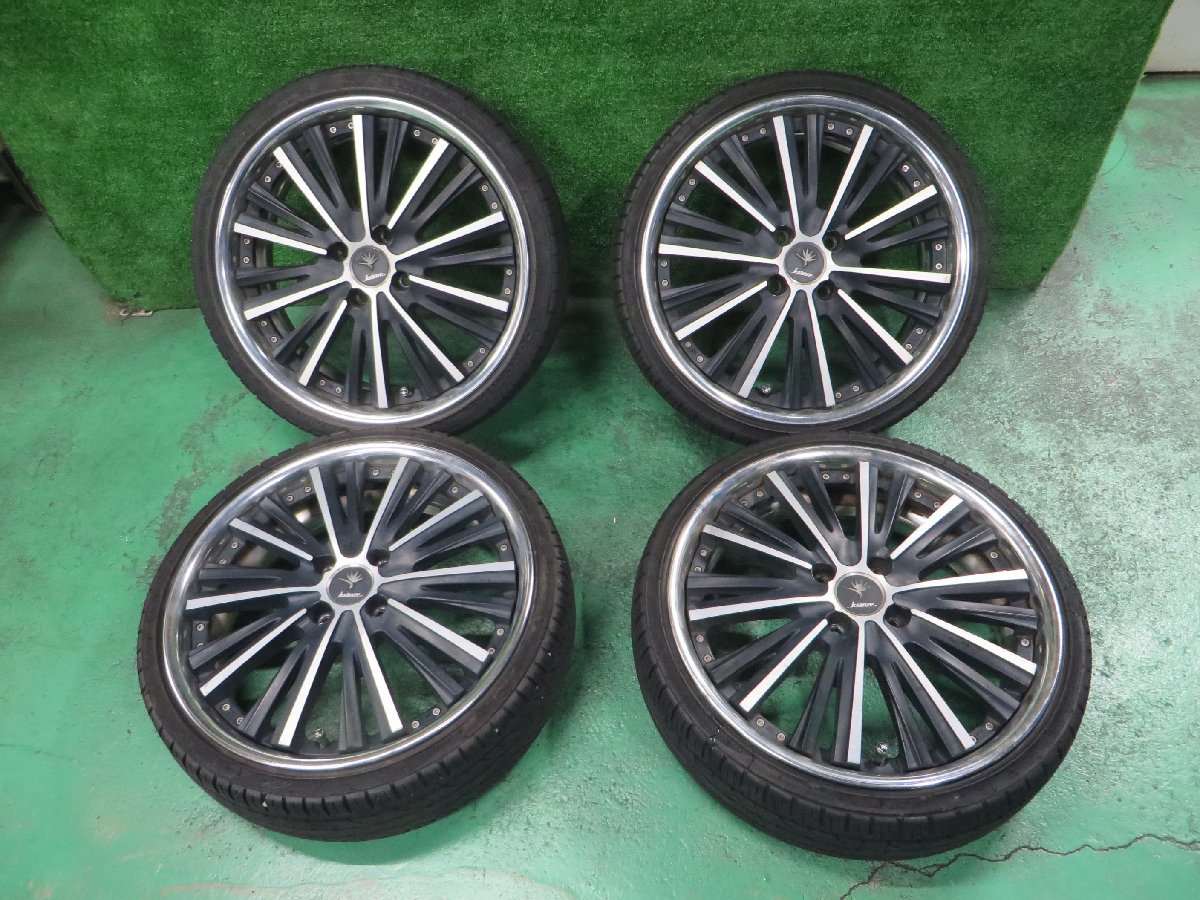 中古 社外 アルミ クレンツェ マジス 17×5.5J+45 4/100 & 中古 165/40R17 ナンカンNS-25 3本、ATR-K 1本 ４本セット_画像1