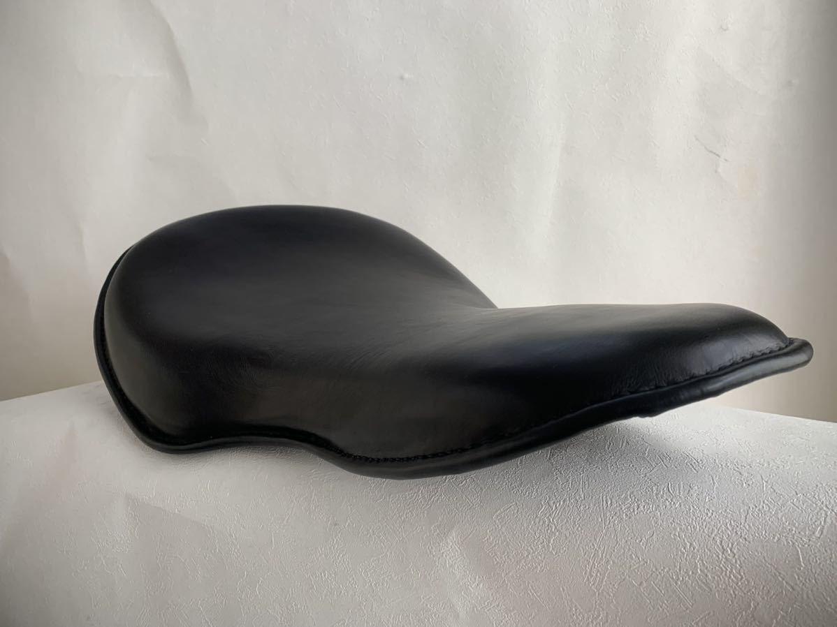  Tokyo bati made extremely thick original leather bati- seat 1940 period original base reproduction Knuckle panhead shovel DELUXE BUDDY SEAT