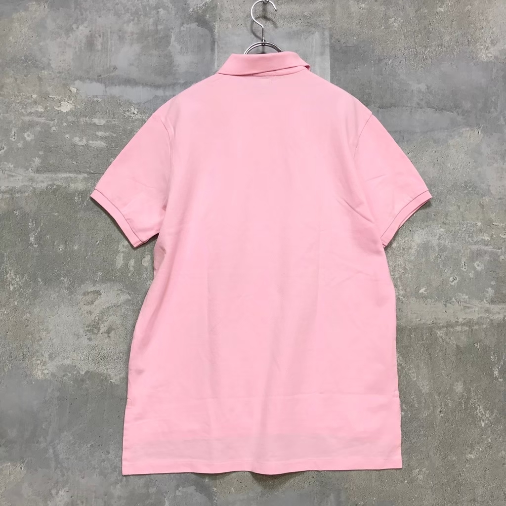 * новый товар * модный замечательная вещь *POLO RALPH LAUREN/ Polo Ralph Lauren рубашка-поло короткий рукав хлопок 100% розовый L мужской C2 c6056