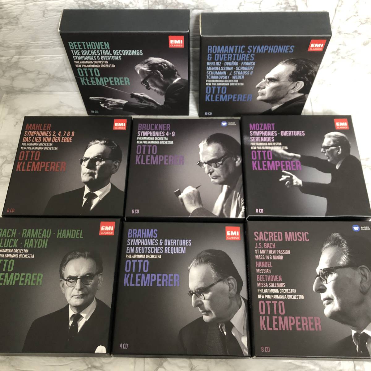 【全60枚】オットー・クレンペラー CD BOX8点セット /ベートーヴェン、モーツァルト、ブラームス、ブルックナー、マーラー交響曲全集他_画像1