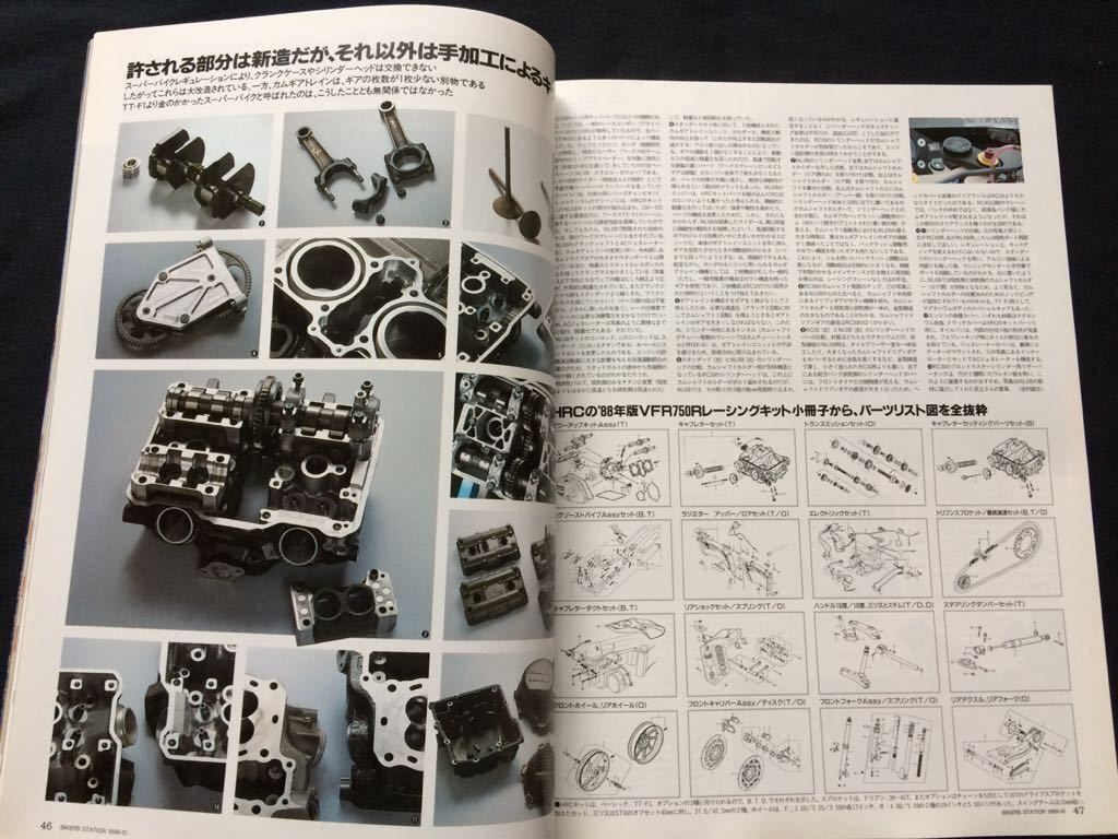 送料無料 ホンダ RC30 開発/メカニズム/HRC レーシングキット/NL0B エンジン/カスタム/ワークス レーサー RVF 750 BIKERS  STATION No 145｜Yahoo!フリマ（旧PayPayフリマ）