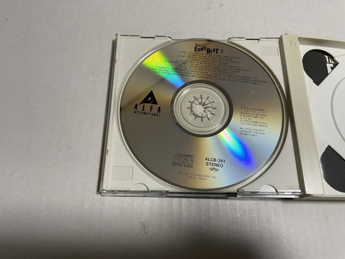 ザッツ・ユーロビートVol.30　ザッツユーロビート　CD オムニバス Hユ-10.　中古