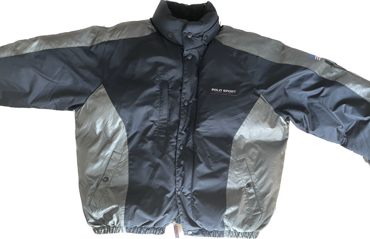 激レア 90s POLO SPORT DOWN PUFFER JACKET ダウン ジャケット_画像2