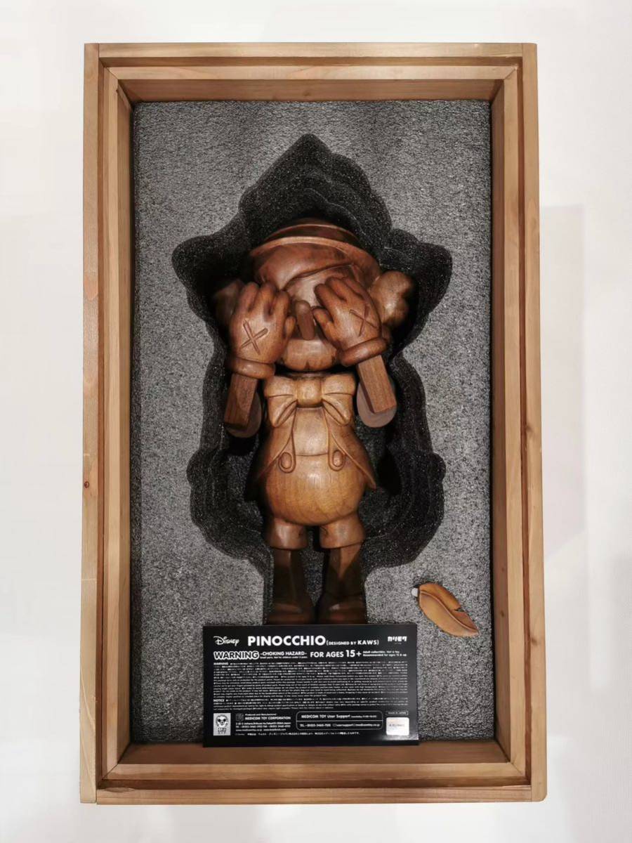 美品 Pinocchio KAWS OriginalFake 未使用に近い wood (100) Limited