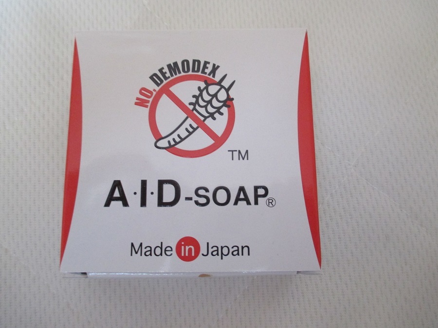新品未開封箱に汚れ有り AIDソープAIDSOAP 100ｇ 顔ダニ・ニキビダニ対策石鹸_画像1