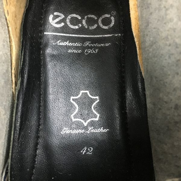 ECCO/エコー 高級ショートブーツ サイズ42 26 5-27 0程度 黒 管No WZB