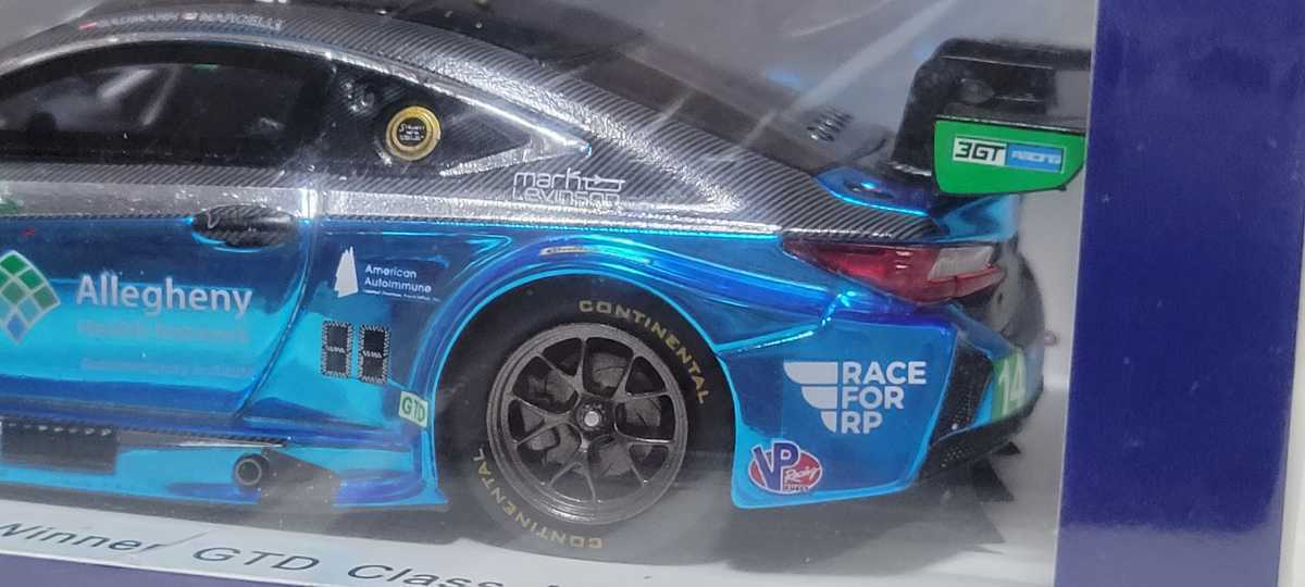 新品 1/43 スパーク SPARK レクサス RC F GT3 ミッドオハイオ 2018 GTDクラス Winner No.14_画像5