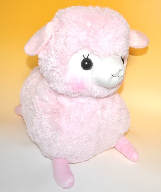  Bay Be alpaca so jumbo soft toy pink /.. Chan size approximately 40cm animal 
