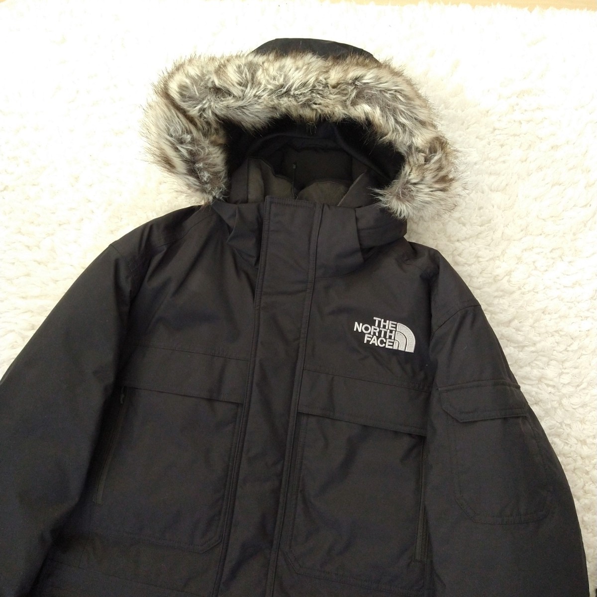 ノースフェイス THE NORTH FACE マクマードパーカ 3 黒 ND51813Z MCMURDO PARKA III ブラック サイズM 直営店限定 美品_画像2