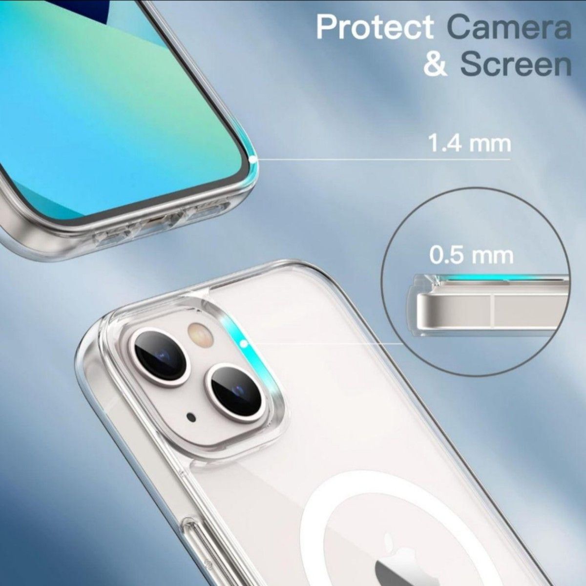 iPhone 13 マグネット ケース ワイヤレス充電対応 衝撃吸収
