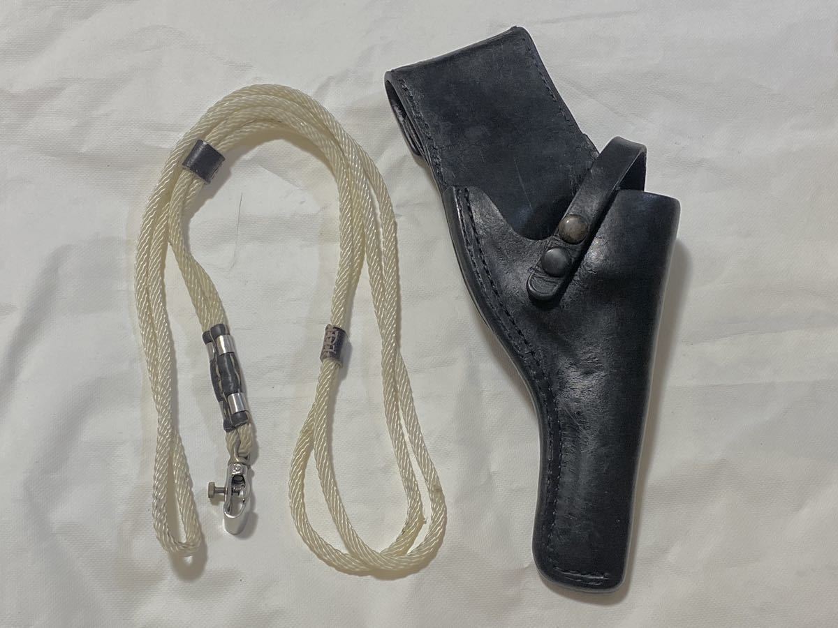 骨董 昭和警察 拳銃 ホルスター S&W M1917用 45口径 拳銃吊り紐 骨董 昭和警察 拳銃 ホルスター S&W M1917用 45口径 拳銃吊り紐