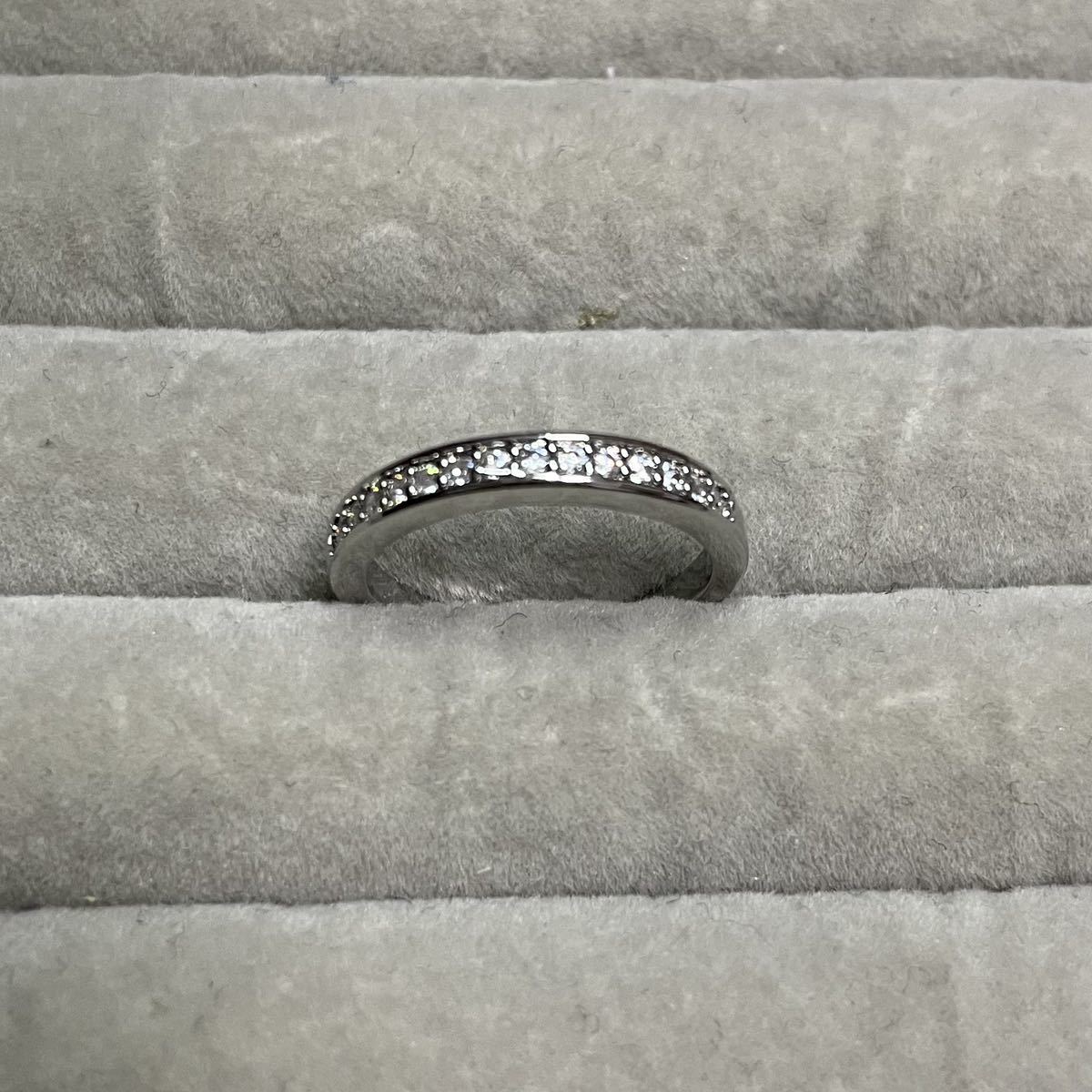 ジルコニアシンプルリング　レディース　指輪　シルバー　１１号　１３号　２サイズ　綺麗　韓国　新品_画像8