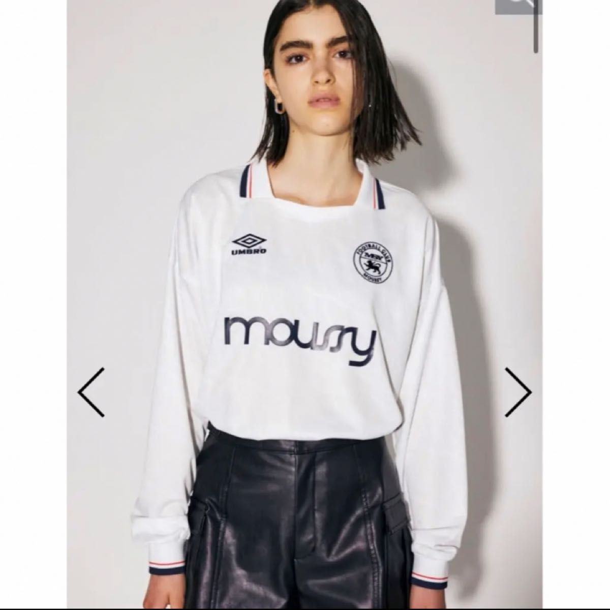 MOUSSY UMBRO JERSEY トップス グレー マウジー アンブロ コラボ 中町