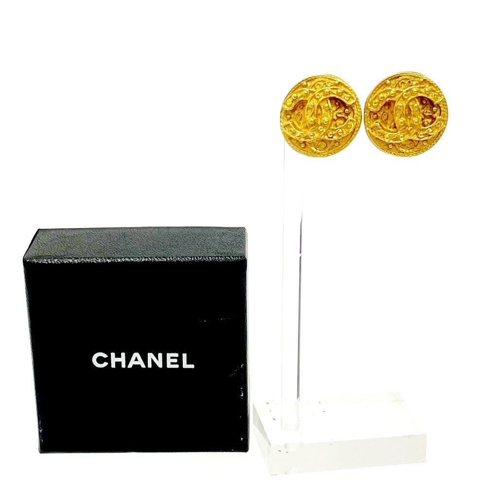 愛用 GP シャネル CHANEL 【箱付き】 94A イヤリング 202951 ゴールド