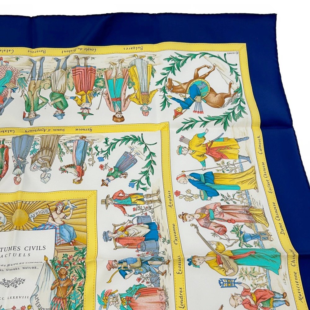 最も信頼できる HERMES 【箱付き】 エルメス スカーフ 203622 イエロー