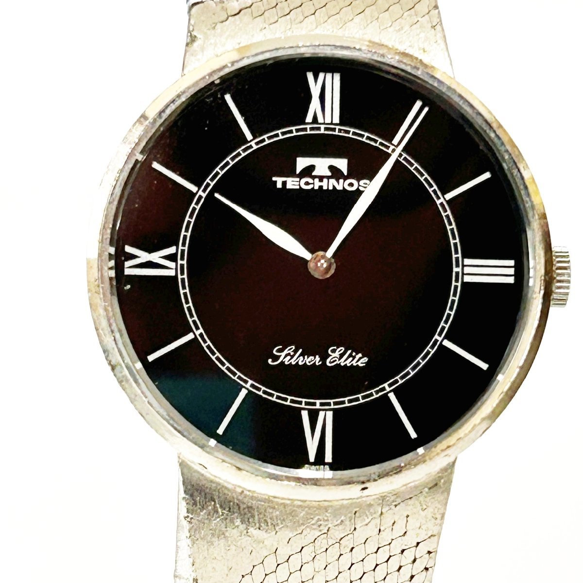 1円スタート】【箱付き】TECHNOS テクノスSilver Elite シルバー