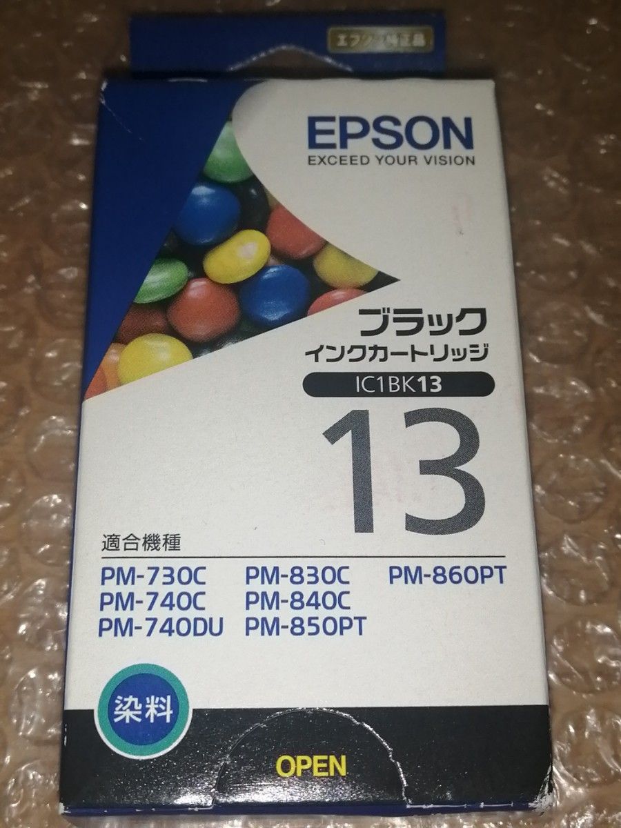 【使用期限切れ】EPSONインクカートリッジ IC1BK13  ブラック