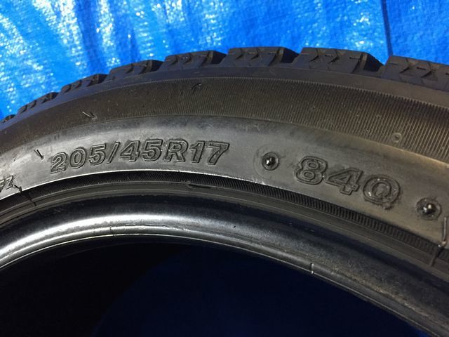 ◆◇ブリヂストン　BLIZZAK VRX2　205/45R17　4本セット　2017年製◇◆_画像9