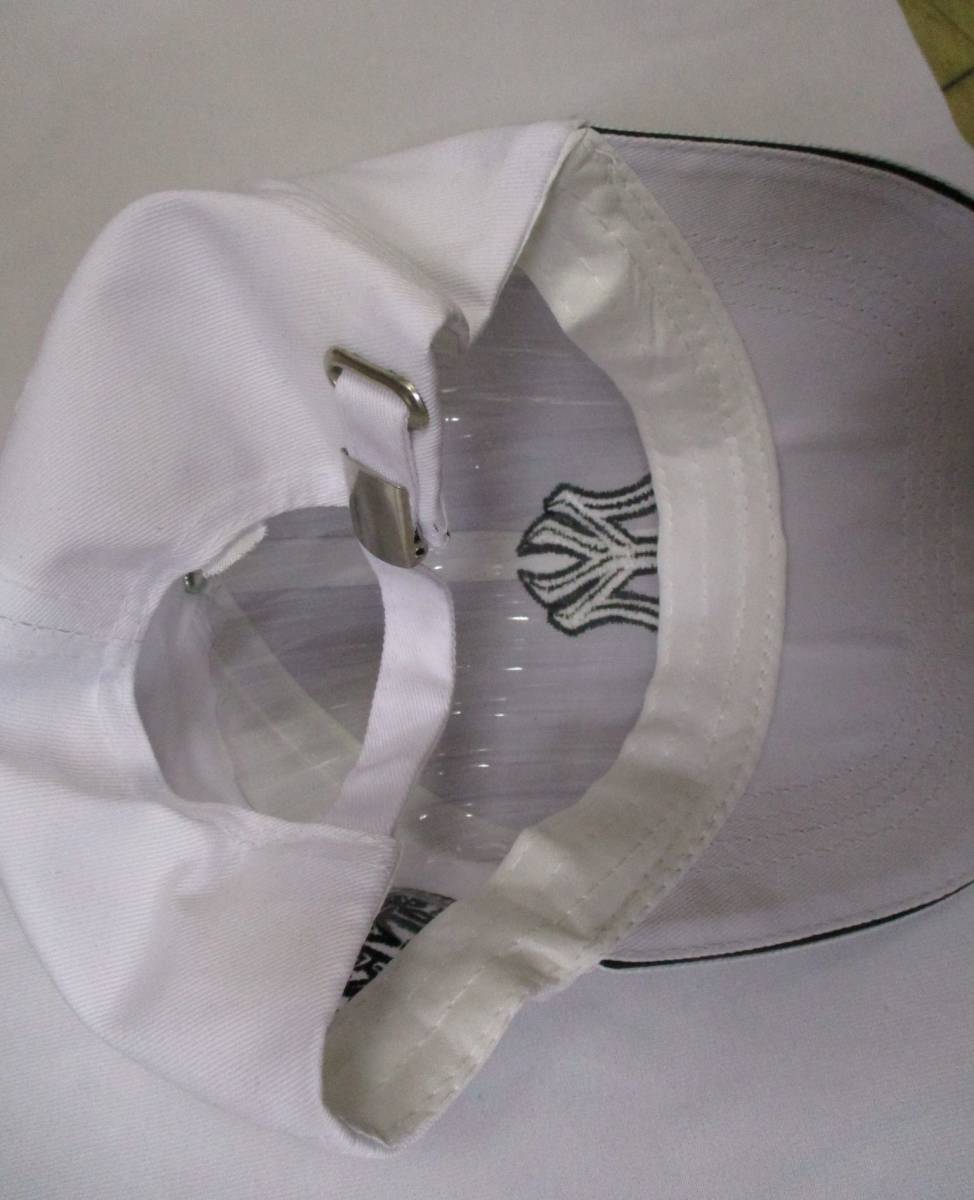 【新品・即決】 白 ホワイト 帽子 キャップ コットン ゴルフ アウトドア 調節可 男女兼用_画像3