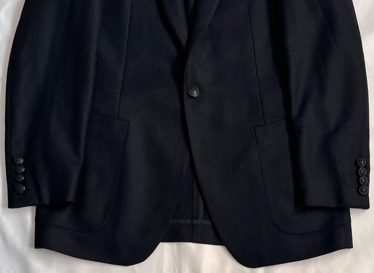 タリアトーレ ブラック系 TAGLIATORE サイズ 46 S〜M テーラード ジャケット ウール 100% イタリア製_画像3