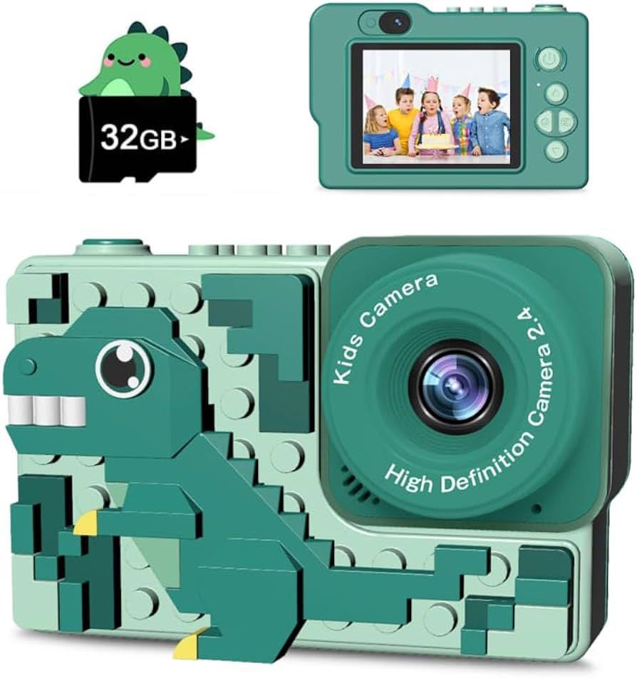 感謝の声続々！ 【2023新登場】 子供用カメラ キッズカメラ トイカメラ (グリーン) 2.4インチIPS大画面 デジタルカメラ 動画カメラ HD 1080P 4800万画素 その他