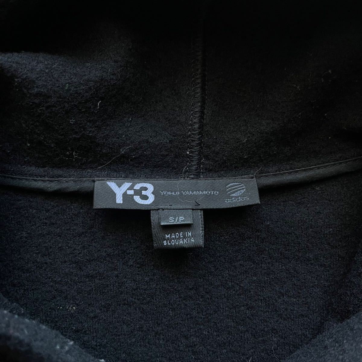 07AW Y-3 double zip wool hoodie jacket ワイスリー ダブルジップ ウール パーカー Yohji Yamamoto ヨウジヤマモト Collection Rare 00s_画像5