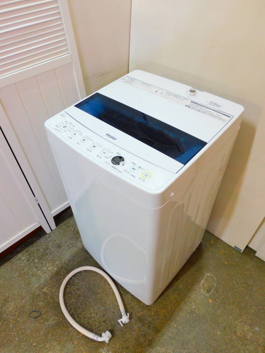 m492 Haier ハイアール 全自動洗濯機 JW-C55D 5.5kg 2020年製 お急ぎコース10分 しわケア脱水_画像1