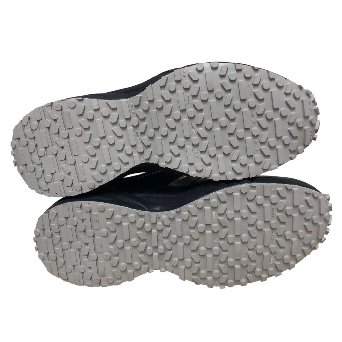 AM763 MIDORI ミドリ安全 作業靴 スニーカー 24.5cm ブラック シルバー 美品 抗菌 防臭の画像7