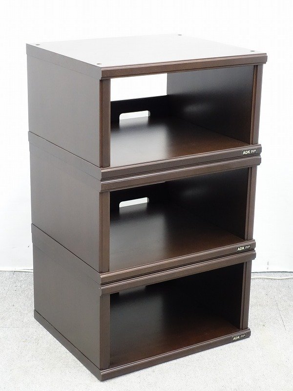 Yahoo!オークション - ADK STC-B125FW オーディオラック 3個 Yahoo!オークション - ADK STC-B125FW オーディオラック 3個