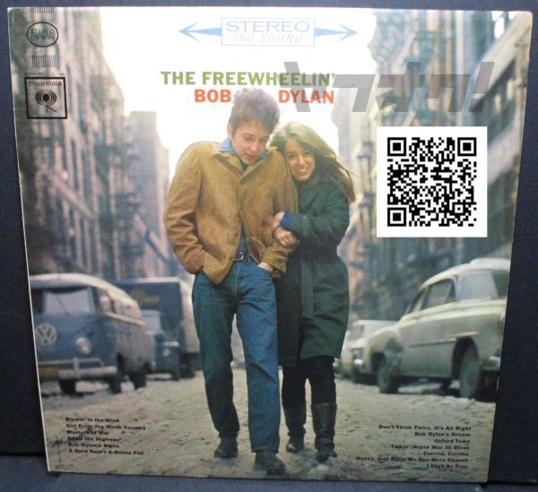 レア盤-360_NONBREAKABLE_ 表記レーベル-初期プレス-US盤★Bob Dylan - The Freewheelin' Bob Dylan[LP, '66:Columbia - CS 8786]_画像1