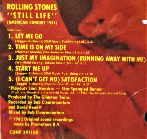 レア盤-UK Org★The Rolling Stones - Still Life[LP, '82:Rolling Stones Records - CUNP 39115, Limited Edition, Picture Disc]_画像10