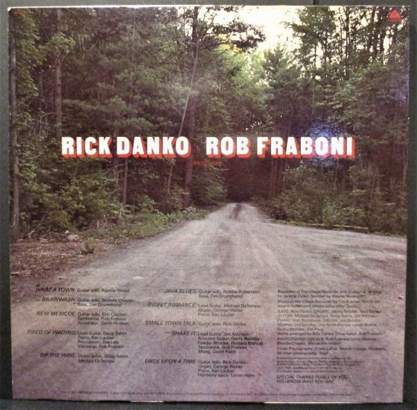 レア盤-US_Rock-Ex. The Band-USオリジナル★Rick Danko - Rick Danko[LP, '77:Arista - AB 4141]_画像2