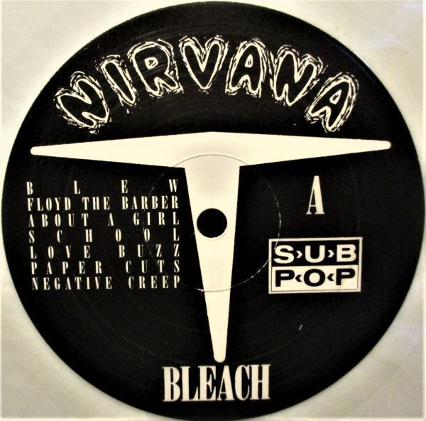 レア盤-Indies_Alternative-UK盤-白マーブル盤★Nirvana - Bleach[LP, '02:Sub Pop - 9878700341, White Marbled]_画像9