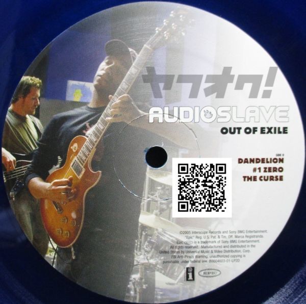 レア盤-Indies_Alternative-USオリジナル★Audioslave - Out Of Exile[2 x LP, '05:Epic - B0004603-01, Blue, Transparent]_画像7